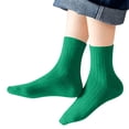 thumbnail image 4 of Dlentnea Boys Girls Solid Color Crew Socks Cotton Comfort Breathable Casual School Uniform Basic Sock, 4 of 6