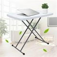 thumbnail image 4 of DENEST 30"x 20" Portable Foldable Dining Table Lifter Snack Desk X-Crossed Feet Height Adjustable Laptop Tray, 4 of 18