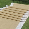 thumbnail image 2 of AAYU Brand - Premium Large Burlap 100-feet x 4-feet Wide 5 Inches Wedding Aisle Runner Ivory Lace Attached Rustic Wedding Aisle Runners Both Edges 48 inch 100 feet Wide, 2 of 6