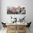 thumbnail image 5 of Cactus Plants Bathroom Decor Wall Art, Green Succulent Pictures Canvas Print, Botanical Paintings for Bedroom Living room Office Decoration 12x12in x4, 5 of 7