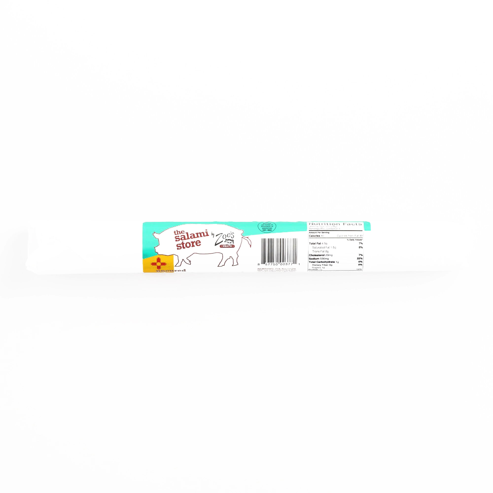 Zoe's Uncured Absinthe Salami \t8 oz each (1 Item Per Order, not per case) by