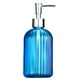 thumbnail image 1 of Dispensador de jabón de vidrio transparente con bomba de acero inoxidable recargable para baño, 1 of 5