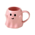 thumbnail image 2 of hengsof 14oz Halloween Ghost Mug Cute Ceramic Ghost Coffee Mug Adorable Ghost Decoration Spooky Ghost Ghostface Mug Coffee Cup For Adults Kids Women, 2 of 5