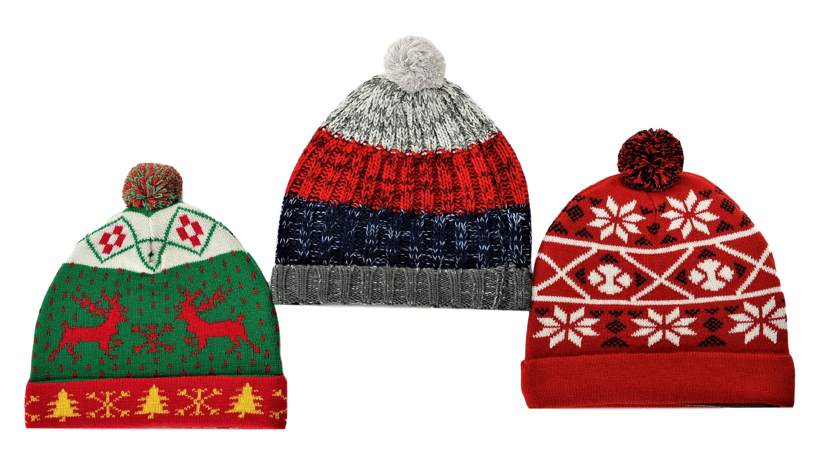 christmas wooly hats