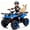 Blue, variant on 24V Ride on Car, Kids ATV Quad with Bluetooth Music w/Storage Racs, Anti-Slip Tires, 160W Motors, Crash Bars, Power Display, LED Lights & Bluetooth, 24 Volt Ride on Toys for Toddlers Ages 3+, Blue