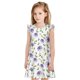 thumbnail image 1 of Fotbe Purple Chicory Vestido de Dormir para Niñas de 3 a 10 Años, Mangas Cortas, Estilo Princesa, Pijama Camisón con Mangas Voladas-Small, 1 of 6