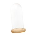 thumbnail image 1 of Campana de cristal transparente para decoración de casa de muñecas, centros de mesa decorativos, cubierta de flores 12cmx28cmx14cm, 1 of 9