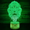 thumbnail image 2 of YSITIAN Night Light,16 Colors Remote Control & Smart Touch Dimmable 3D Illusion Bedside Lamp,Bedroom Decoration Birthday Christmas Toy G1116-176, 2 of 7