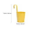 thumbnail image 3 of MasteelfCA 4pcs Iron Hanging Flower Pot Flower Planter Decoration Balcony Hanging Bucket, 3 of 7
