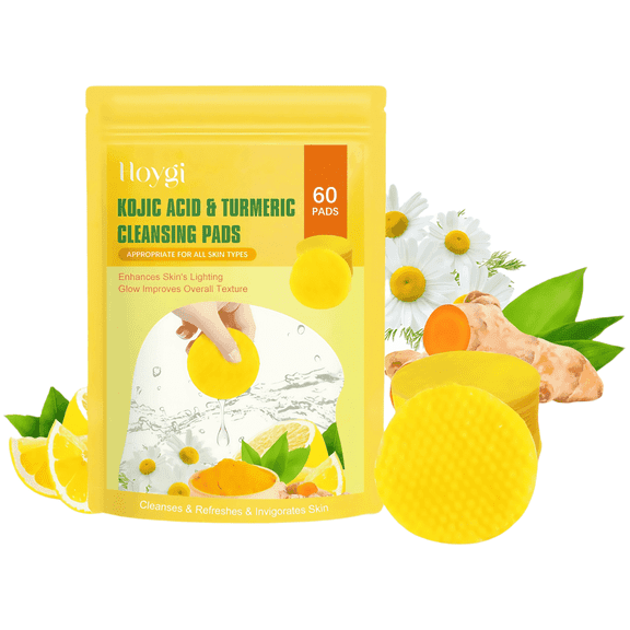 Turmeric Kojic Acid Cleansing Pads, Remove The Excess Epidermis 60PCS
