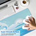 thumbnail image 4 of Elevate Your Gaming with this Japanese Blue and White Wave Mouse Pad - XL Size, Non-Slip Rubber Base, Stitched Edges for Durability, 31.5 X 11.8 Inch, 4 of 7