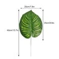 thumbnail image 3 of Matsuzay 20 bolsas de hojas de sandía simuladas verdes pared de plantas artificiales realistas y vibrantes para arreglos florales Decoración Sandia Grande, 3 of 6