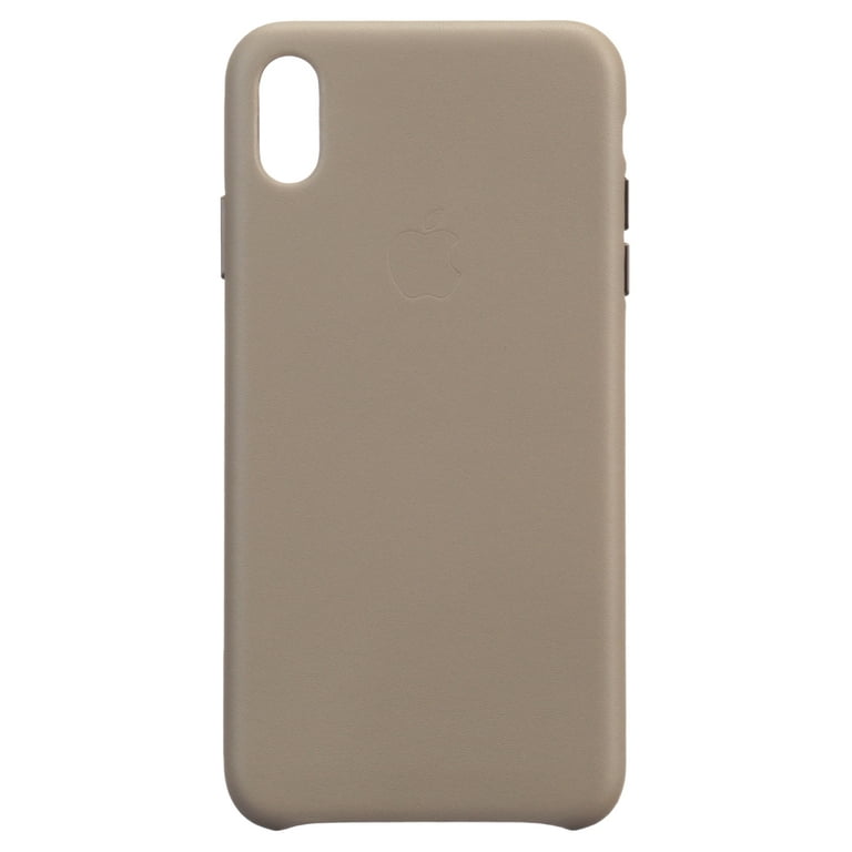 Apple - iPhone XS Max Leather Case - Taupe
