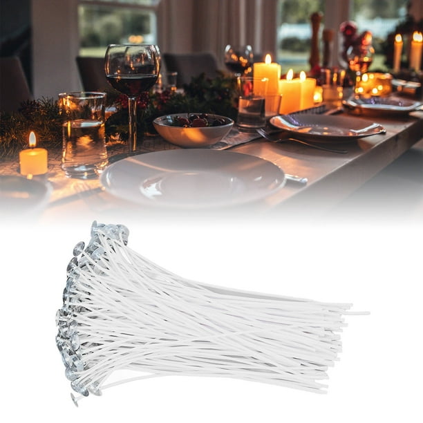 Candle Wicks, 100 Pieces 20 Cm Natural Candle Wicks Candle Molds White