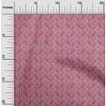 thumbnail image 2 of oneOone Cotton Cambric Pink Fabric Leaves Fabric For Sewing Printed Craft Fabric By The Yard 56 Inch Wide, 2 of 5