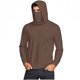 thumbnail image 5 of mfyjkho Tops Para Mujer, Camiseta Unisex De Verano Informal De Color Liso, De Manga Larga, Con Capucha, De Seda Helada, Con Protección Solar Y Mascarilla. Tops Y Blusas Para Mujer S, 5 of 8