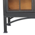 thumbnail image 3 of Veria Small China Cabinet, 2 Door Arch Frame, Matte Black 42 Inch, 3 of 6