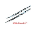 thumbnail image 3 of INSPIRE CHIC Leopard Print Flat Shoestrings Animal Pattern Sports Shoe Laces for Sneakers 2 Pairs Blue Black 140cm/55.1", 3 of 4