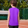 thumbnail image 7 of TIREOW Boys Athletic Tank Tops Solid Color Sleeveless Crew Neck Vest Summer Lightweight Stylish Breathable Workout Shirts, 7 of 7