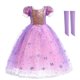 thumbnail image 1 of Vestido de princesa Jasmine para niñas, disfraz de sirena, Elsa, Anna, Bella, Rapunzel, Blancanieves, Cenicienta, Aurora, 1 of 4