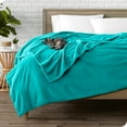 thumbnail image 2 of Bare Home Microplush Fleece Blanket - 300 GSM - Fuzzy Microfleece - Soft & Plush - Full/Queen, Emerald, 2 of 5