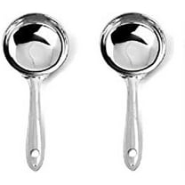 SynSpiritStore Round Stainless Steel Dosa Batter Spatula/Dosa Ladle Spoon/Dosa laddle spoodle- Set of 2