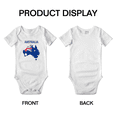 thumbnail image 3 of Australia Map Flag Baby Rompers Baby Clothes (White, 12-18 Months), 3 of 5