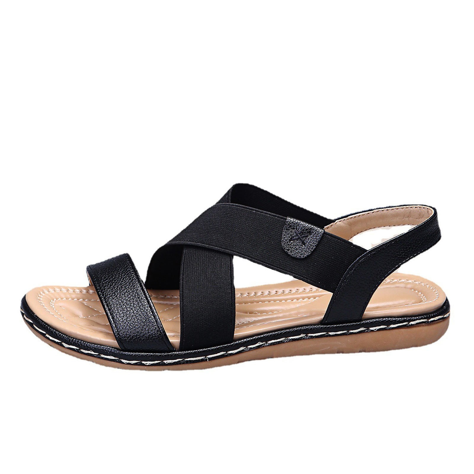 Stylish Flat Bottom Sandals for Women Solid Color, Liberia Ubuy
