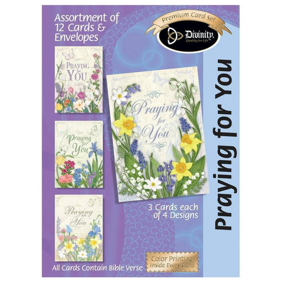 Backyard Butterflies Praying For You Cards, Box Of 12