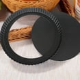 thumbnail image 4 of Tart Pan 11 Inch, Beasea Non Stick Tart Pan with Removable Bottom Mini Pie Pans, Removable Loose Bottom Round Pie Plate, 4 of 7
