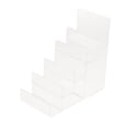 thumbnail image 3 of 3 Unidades Soporte de Estante rílico Transparente de Almacenamiento Diseño de Escalera para Perfumes Teléfonos Móviles Zulema Estante de exhibición de escalera de acrílico, 3 of 8