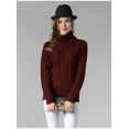 thumbnail image 3 of Suéter de mujer, jersey de cuello alto acanalado, ropa de otoño e invierno, manga larga, cálido, de punto, moda informal, 2024, 3 of 5