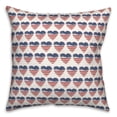 thumbnail image 2 of Creative Products American Flag Heart Pattern 18x18 Spun Poly Pillow, 2 of 3