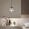 thumbnail image 4 of Modern Moravian Star Chandelier Transparent Hanging Star Lamp (Gold), 4 of 5