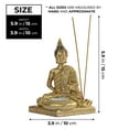 thumbnail image 2 of Accent Collection Golden Buddha Statue & Incense Holder, 6" Tabletop Decor, 2 of 6