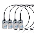 thumbnail image 2 of E12 Socket,Ceramic Candelabra Socket E12 Bulb Lamp Holder,Light Socket with Wire Lead for E12 Incandescent LED Light Bulb (4-Pack), 2 of 4