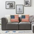 thumbnail image 2 of nygtbtfer Pillow American Flag Star Cushion Cover Statue of Liberty Throw Pillow Covers for Home Sofa Outdoor Decor White, 2 of 7
