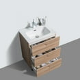 thumbnail image 4 of Eviva Joy 24" Maple Freestanding Bathroom Vanity w/ White Integrated Top, 4 of 5