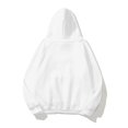 thumbnail image 4 of White Essentials Hoodie, Polyester Hoodies for Women, Women Fleece Loose Hoodie Sweatshirt Long Sleeve Pocket Drop Shoulder Pullovers Top XXL, 4 of 4