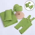 thumbnail image 3 of Juego de 4 piezas de accesorios para bebés, pantalones con imagen, conjunto Verde perfke accesorios de fotografía, 3 of 5