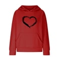 thumbnail image 4 of Mercatoo Teen Girls' Cute Sweatshirts with Hood Kids Oversized Long Sleeve Pullover Tops with Pocket Fall Winter School Trendy Clothes, 4 of 8