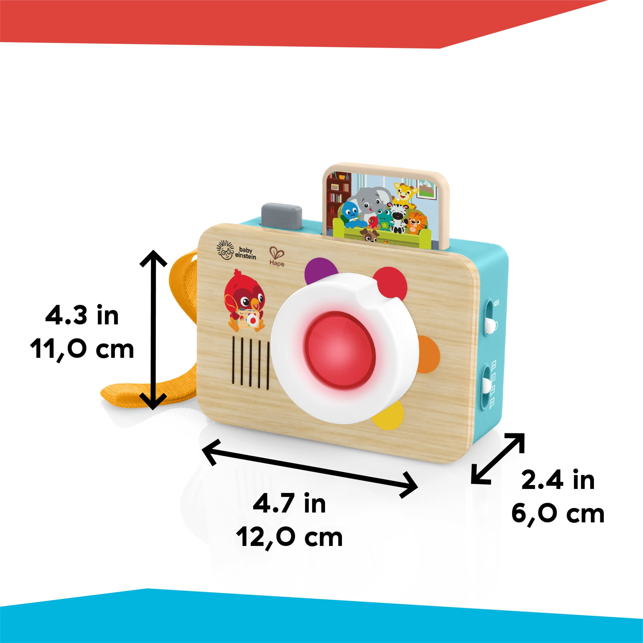 Baby Einstein + Hape Learning Lens Toy Camera, Ages 6+ Months