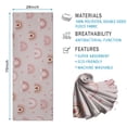 thumbnail image 2 of Pink Boho Bohemia Rainbow Hearts Pattern Hot Yoga Mat Towel Non Slip for Hot Yoga - Quick-Drying Yoga Mat Cover with 4 Corner Pockets with Travel Bag - Hot Yoga Towel Non Slip 70"x26", 2 of 6