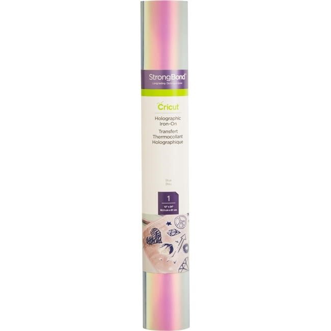 Cricut Holographic Iron-On Vinyl 12"X24" Roll-Blue - Walmart.com