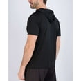thumbnail image 3 of Real Essentials 3 Pack: Men's Dry Fit Short Sleeve Active Athletic Hoodie Pullover Sweatshirt (Available in Big & Tall), 3 of 7