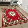 thumbnail image 2 of AllStar Rugs Traditional Persian Floral Design Area Rug, 7' x 10', Durable Polypropylene, 2 of 5
