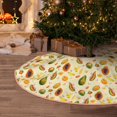 thumbnail image 5 of Fotbe Tropical Fruits Pattern Christmas Tree Skirt, Tree Skirts Plush Christmas Decorations, Christmas Tree Skirts Xmas Decorations Holiday Party Decor-48", 5 of 6