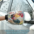 thumbnail image 6 of Dual-Sided Car Wash Gloves Car Washing Mitts with Elastic Cuffs Colorful Rooster, 6 of 8