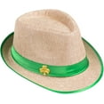 thumbnail image 2 of Adults Saint Patrick's Day Gangster Irish Classy Fedora Hat Costume Accessory, 2 of 2