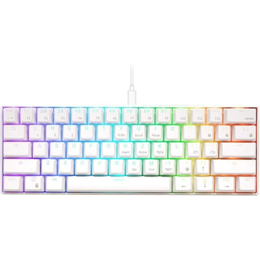 Royal Kludge RK61 Mechanical Keyboard With RGB Light, White